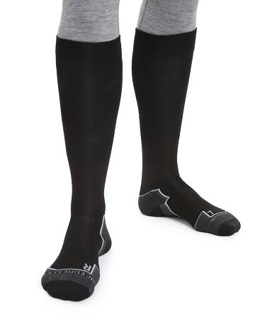 Icebreaker Merino Ski+ Ultralight Over the Calf Férfi Zokni Fekete | HU 1018SGLO